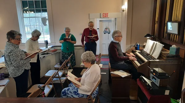 Choir at Campton Congregational Church in Campton, NH