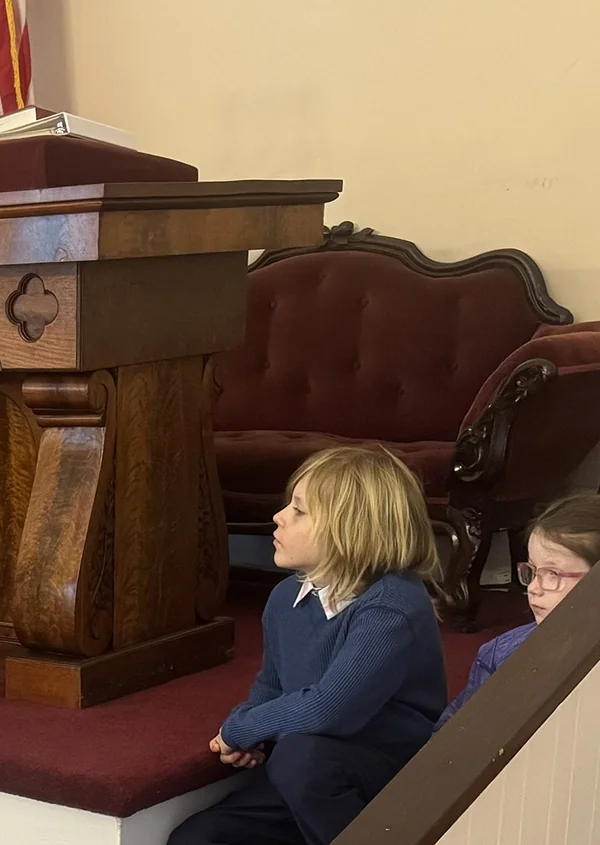 Kids at Congregational Church in Campton, NH