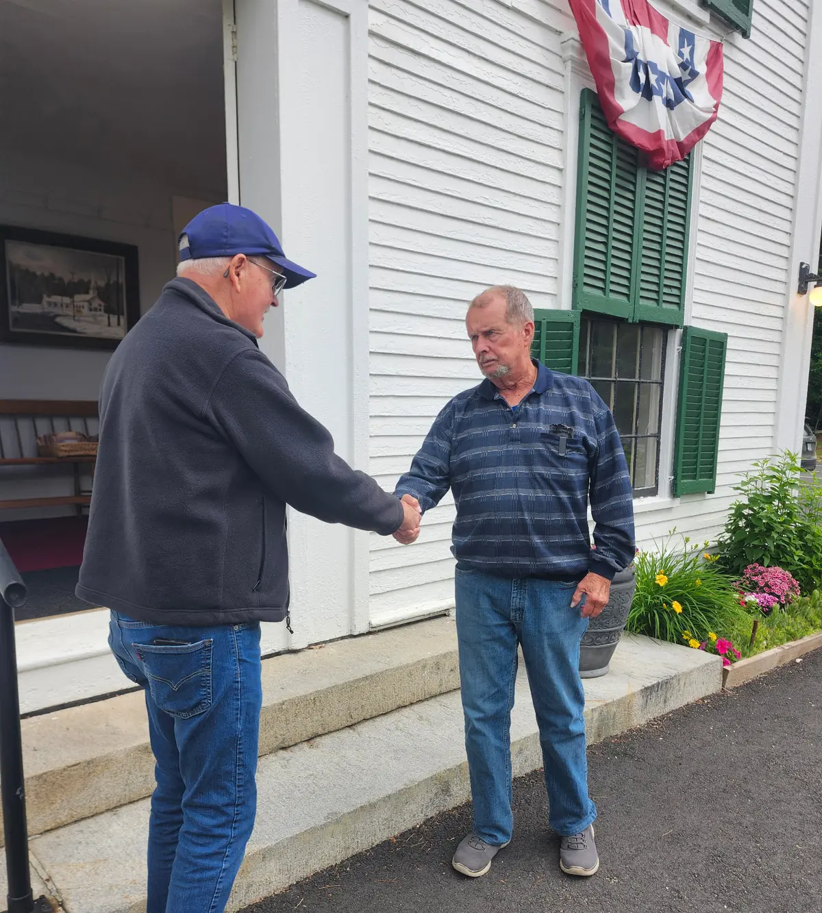 Scott and Jim New Here at Congregational Church in Campton, NH